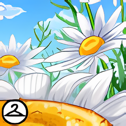Whimsical Giant Flowers Background