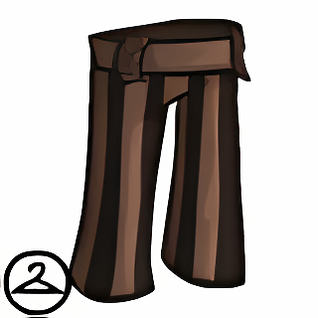 Brown and Tan Striped Trousers