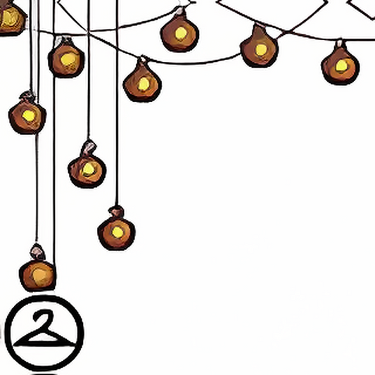 Dark Shimmery Lantern String Lights