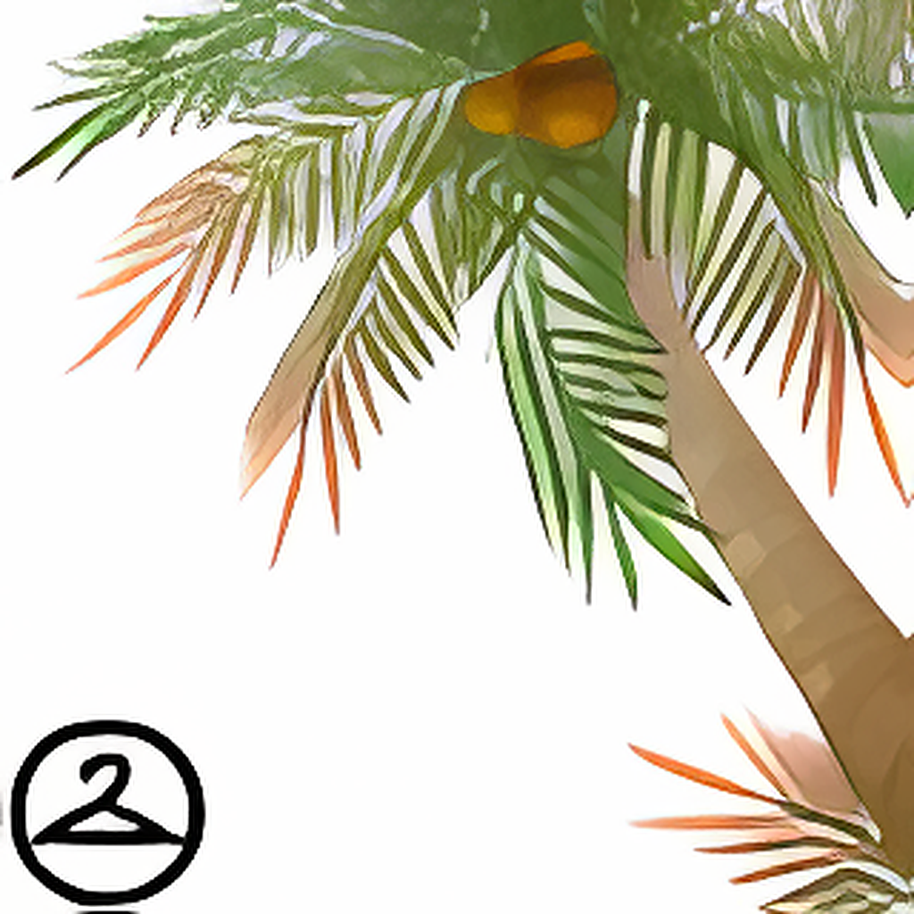 Curved Palm Tree