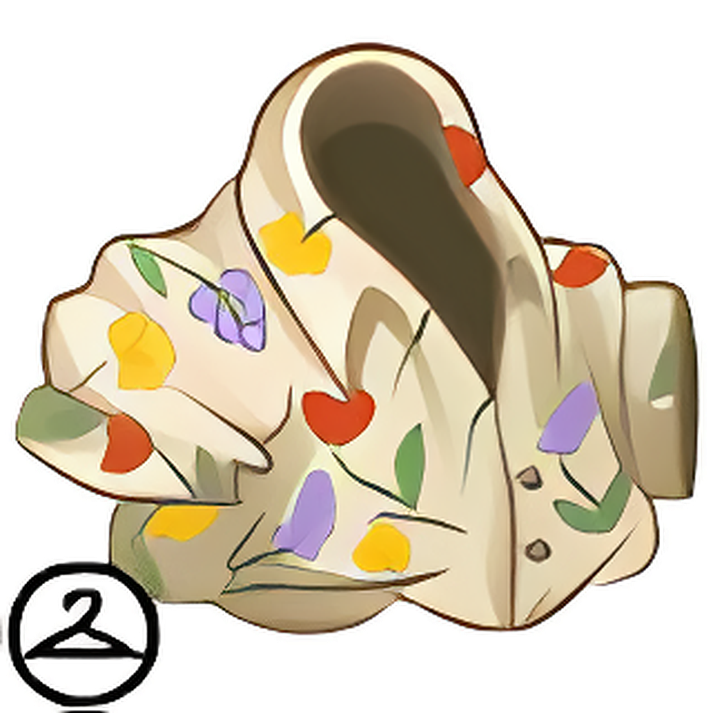 White Floral Button Down