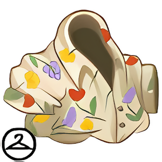 White Floral Button Down