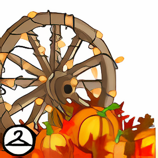 Wagon Wheel Autumn Foreground