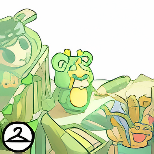 Kawaii Pastel Green Desk Foreground