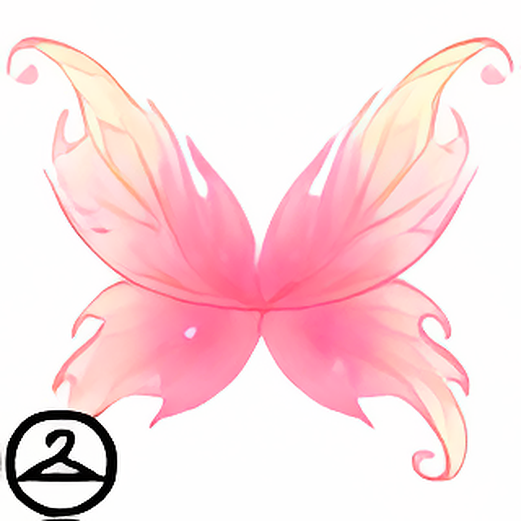 Sheer Sparkling Quadrant Wings