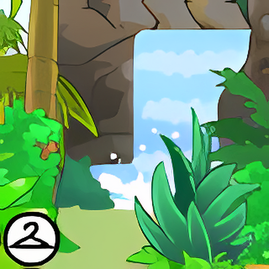 Mystery Island Training Academy Garden Background