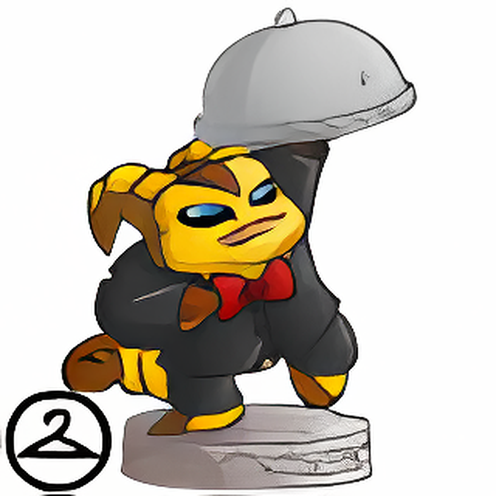 Yooyu Waiter Statue