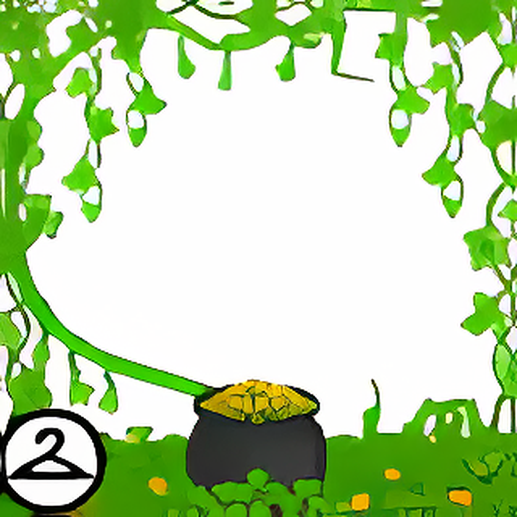 Potted Gold Frame