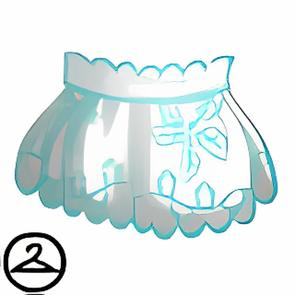 Detailed Scalloped Skirt
