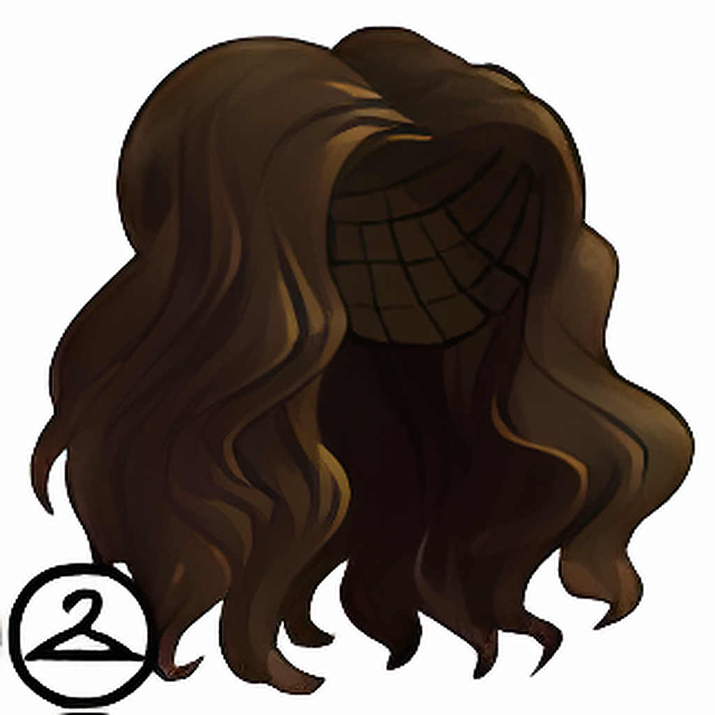 Long Brunette Wavy Wig