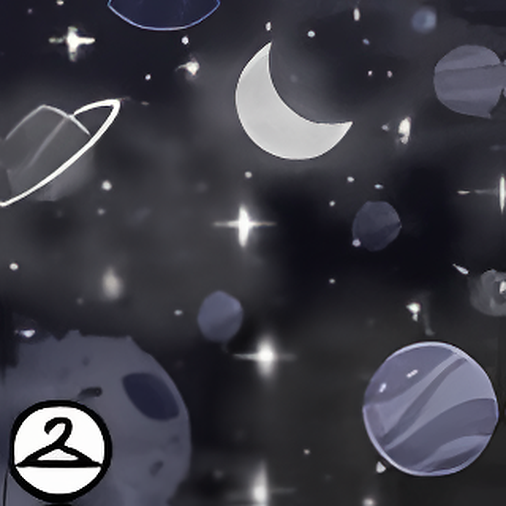 Dyeworks Black: Pastel Galaxy Background