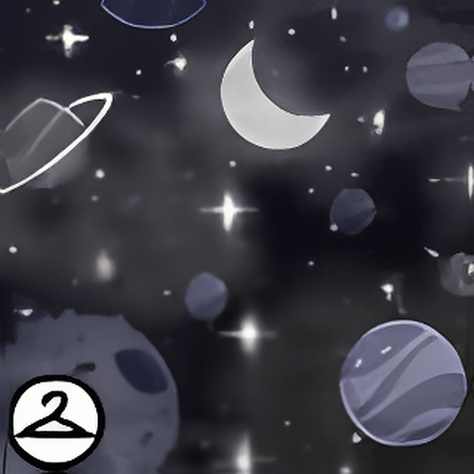 Dyeworks Black: Pastel Galaxy Background
