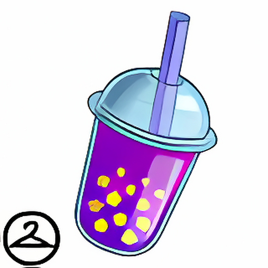 Galaxy and Star Boba Drink