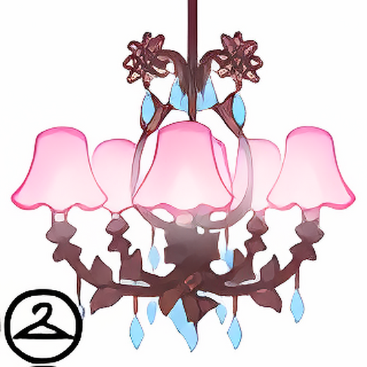 Sparkling Pink Chandelier