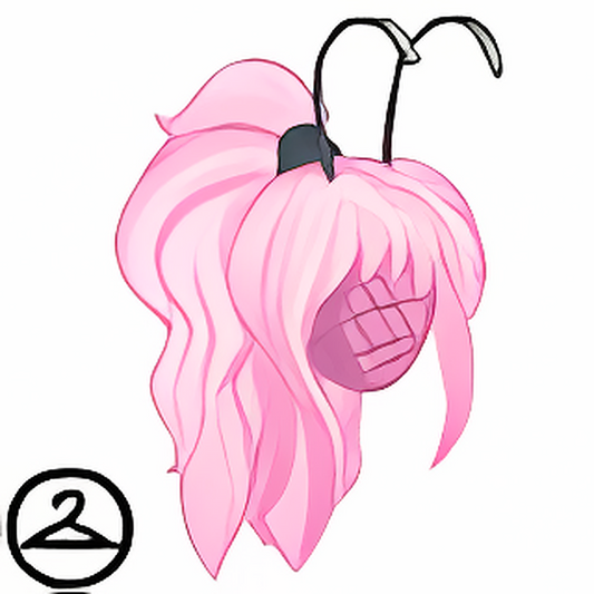 Dyeworks Pink: Grey Faerie Wig