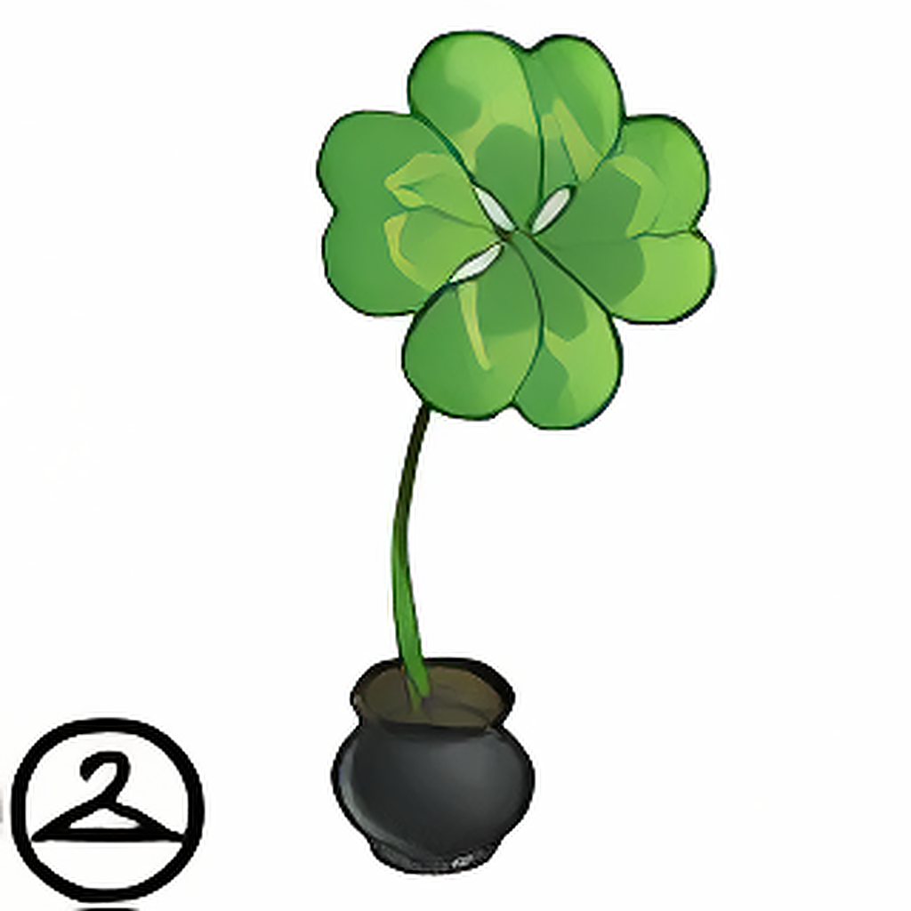 Baby Giant Four-Leaf Clover Handheld