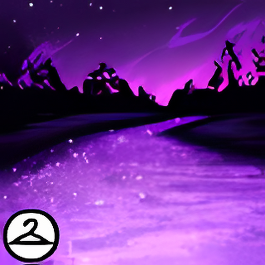 Dyeworks Purple: Starry Glowstone Path Background