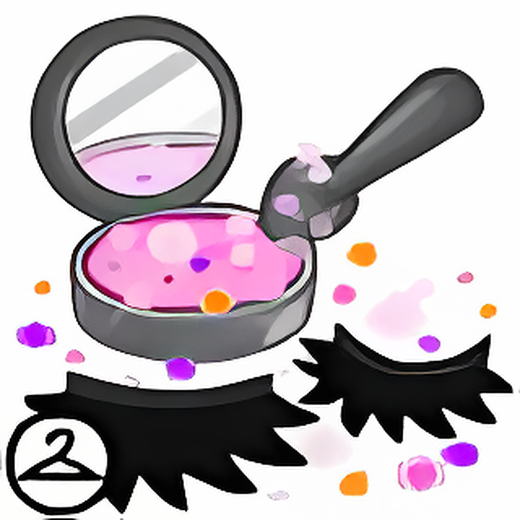 Dyeworks Pink: Sparkly Closed Eyes Makeup