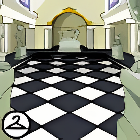 Black and White Hall Background