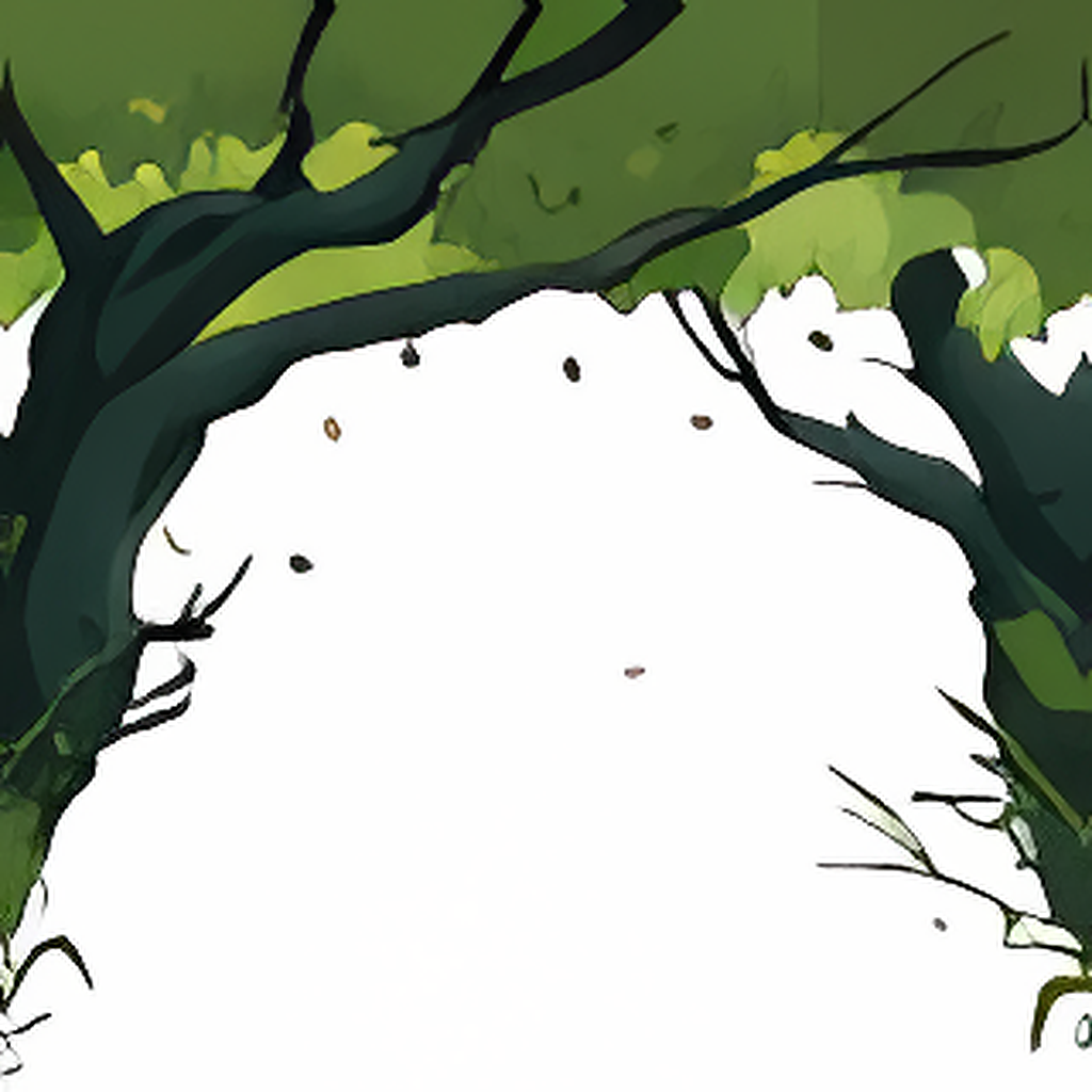 Dyeworks Green: Peaceful Tree Garland