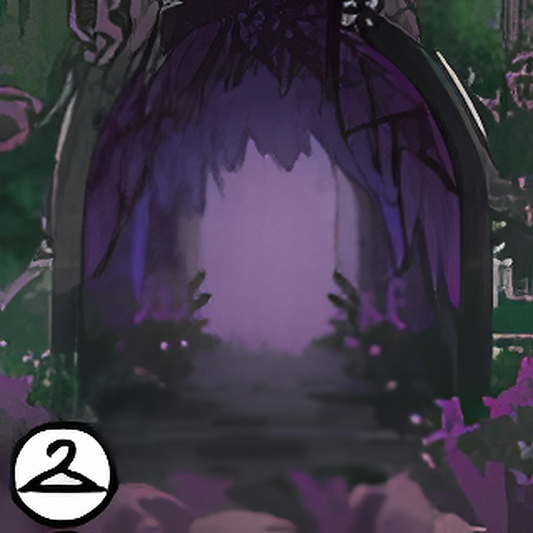 Dyeworks Purple: Mystical Forest Entryway Background