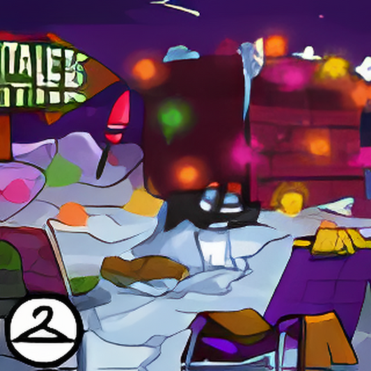 Santa Campout Rooftop Background