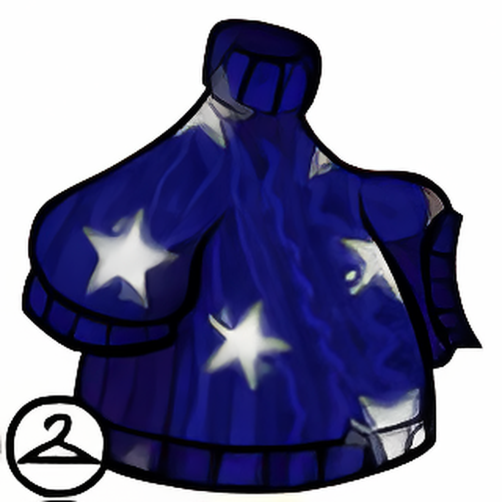 Blue Sweater with Silver Stars