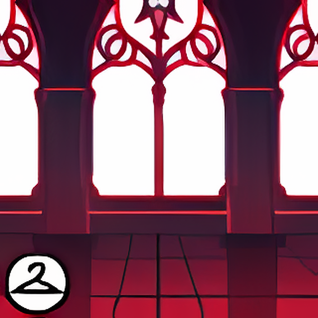 Gothic Balcony Background Item