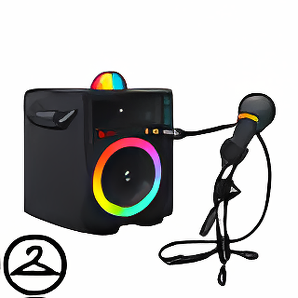 Karaoke Machine and Microphone
