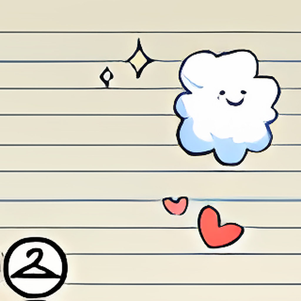 Doodle in a Notebook Background