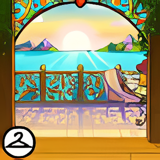 Breakfast on the Balcony Background