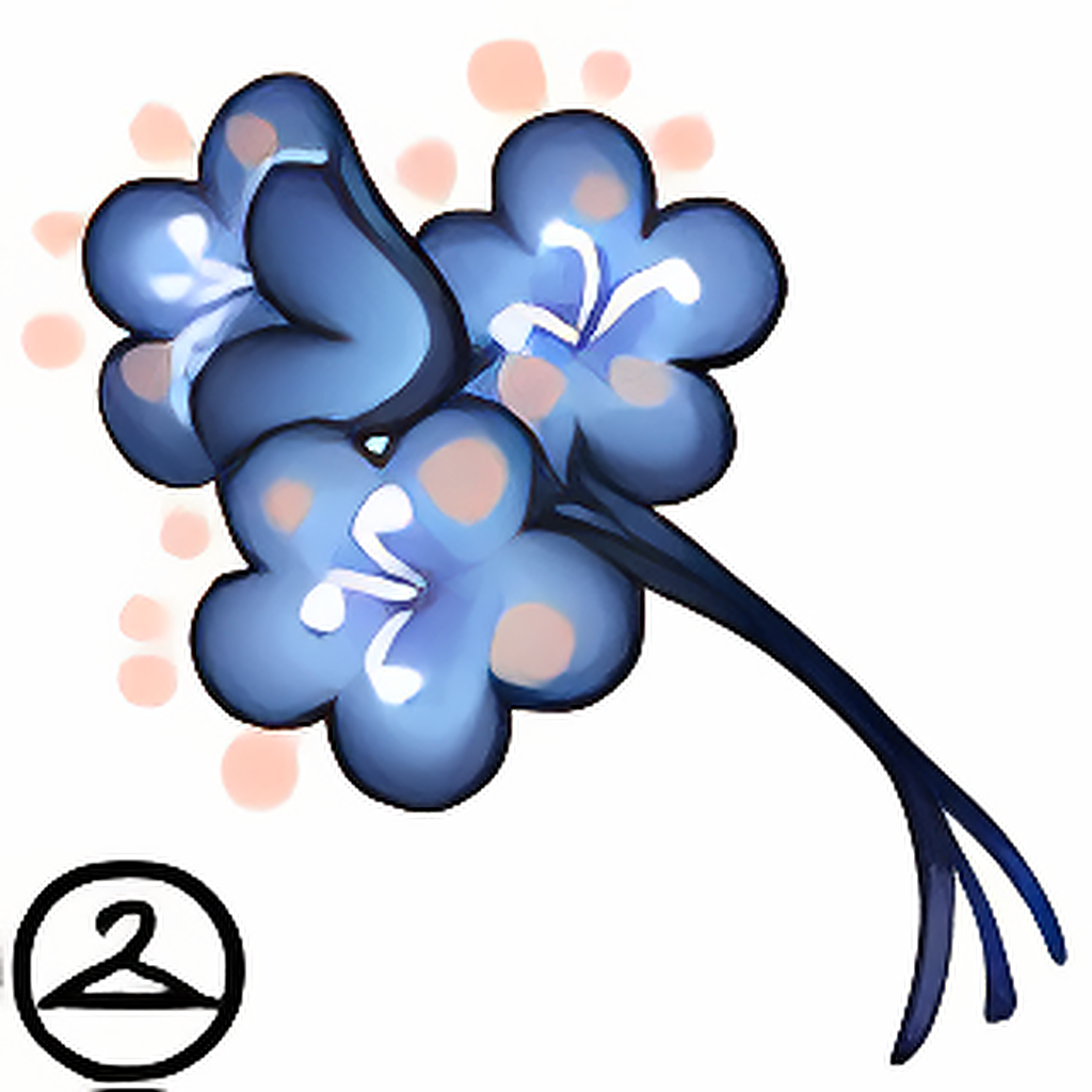Ethereal Flower Bouquet Mouth-held