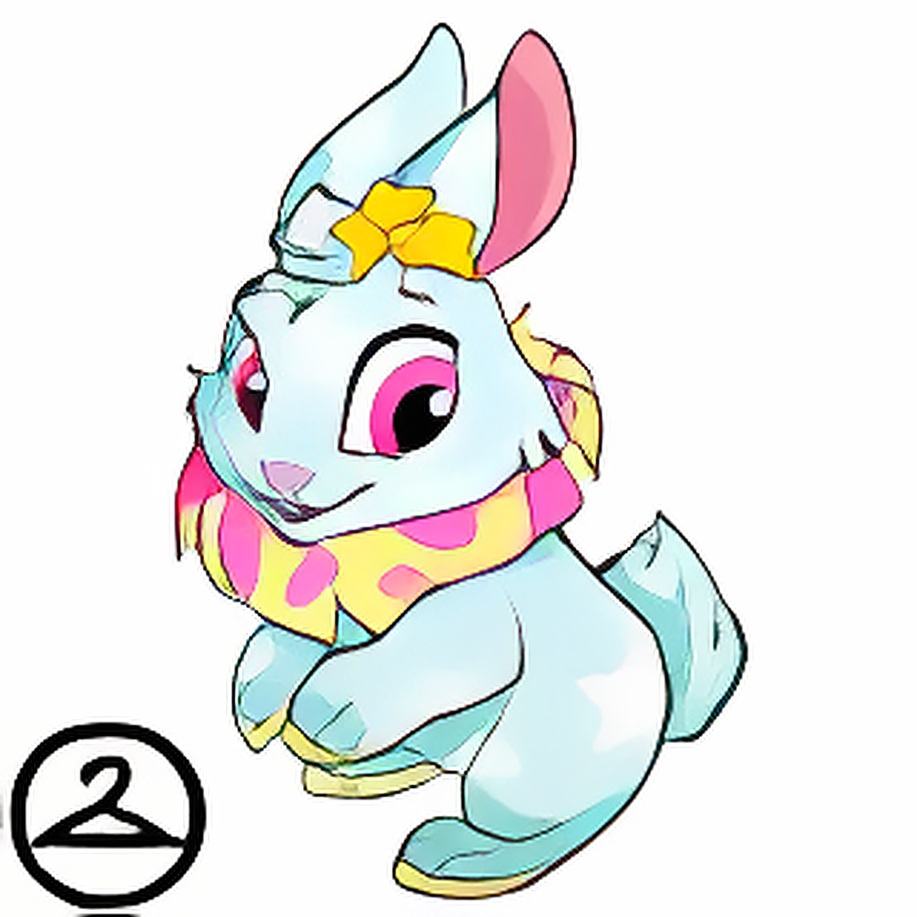 Prismatic Light Blue: Celebratory Anniversary Cybunny
