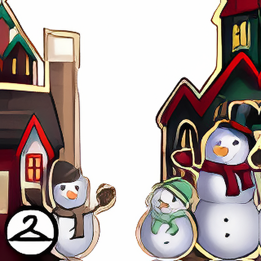 Pop Up Snowman Village