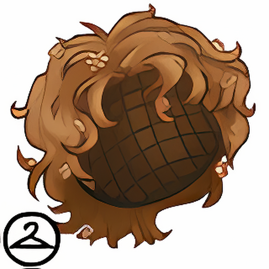 Curly Short Hair and Wildflower Wig
