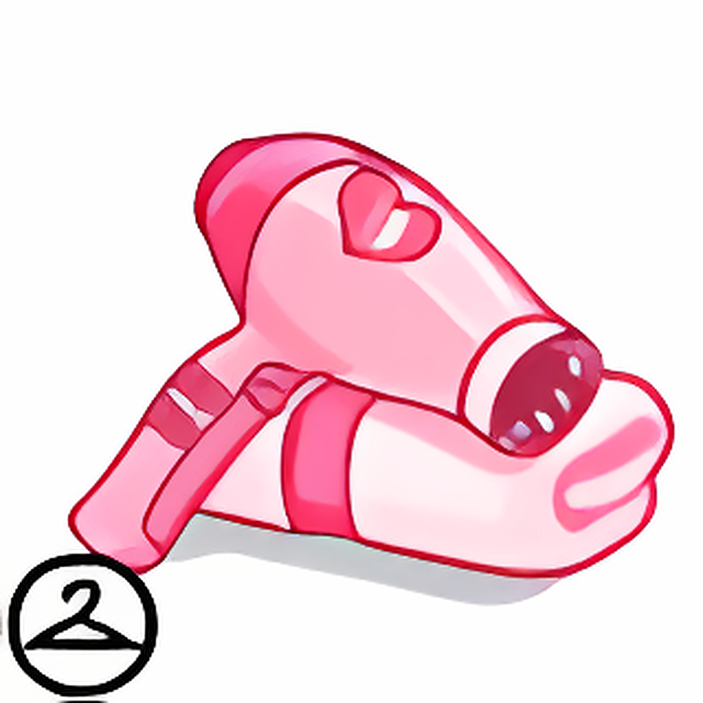 Pink Usuki Hair Dryer Handheld