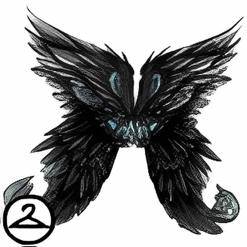 Dyeworks Black: Jewelled Silver Wings