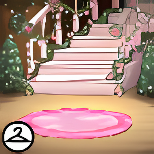 Dyeworks Pink: Holiday Staircase Background