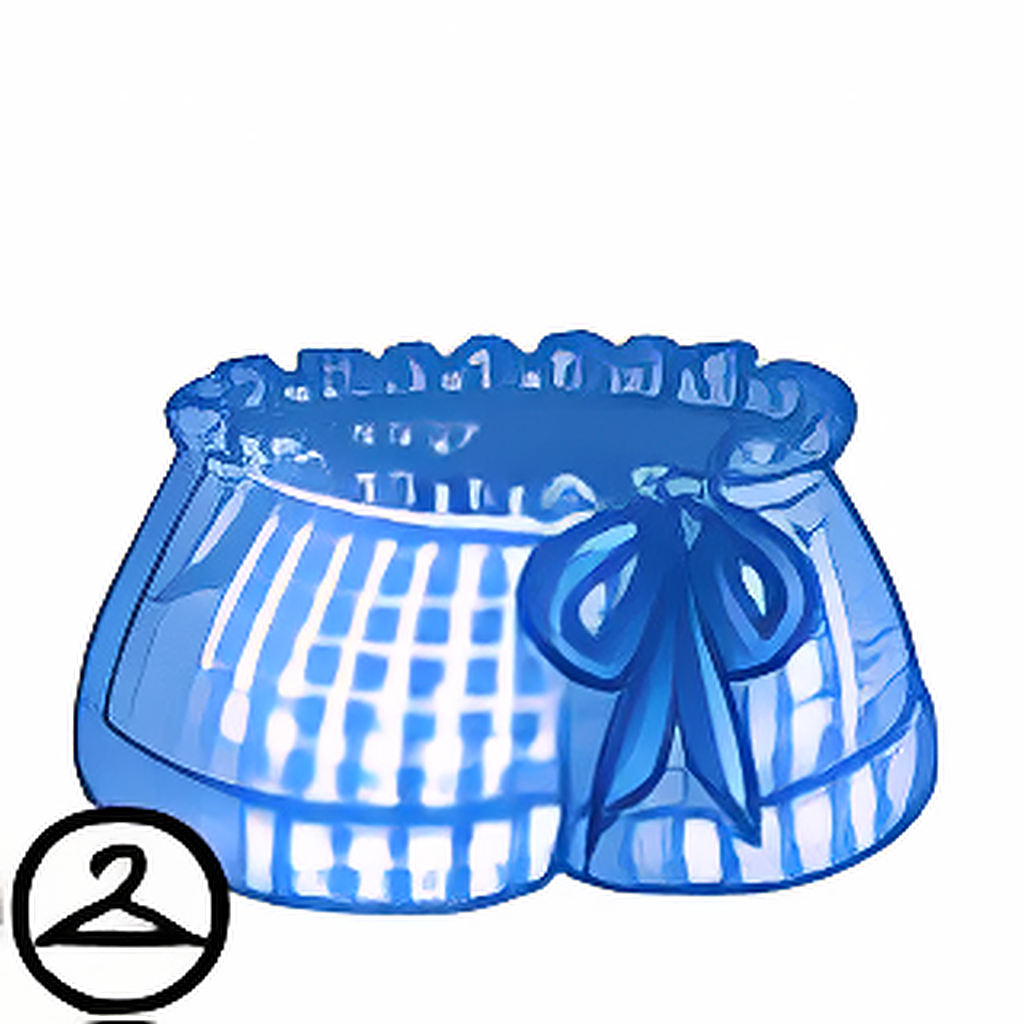 Flowy Blue Gingham Shorts