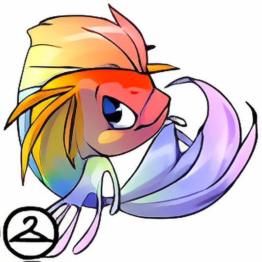 Adoring Rainbow Koi