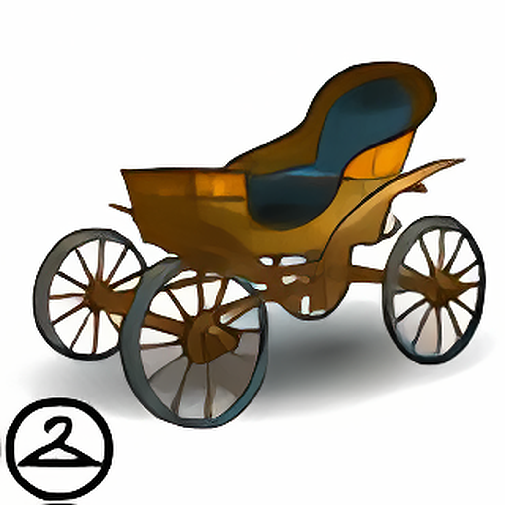 Stately Wooden Carriage