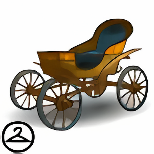 Stately Wooden Carriage