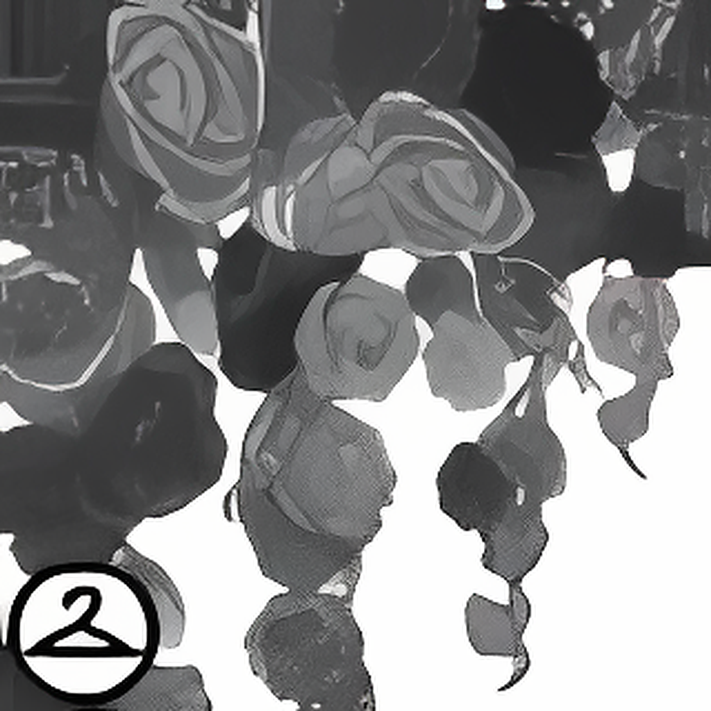 Dyeworks Black: Cascading Roses