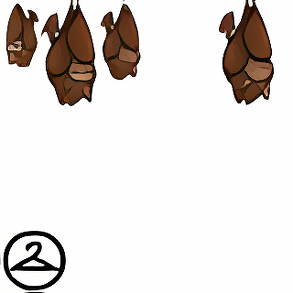 Dyeworks Brown: Hanging Bats Trinket