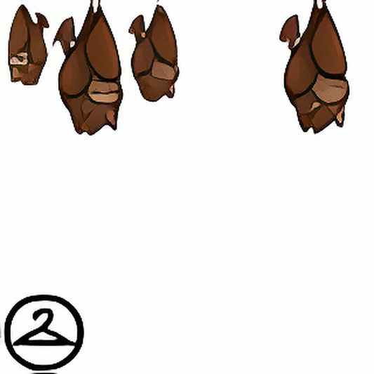 Dyeworks Brown: Hanging Bats Trinket