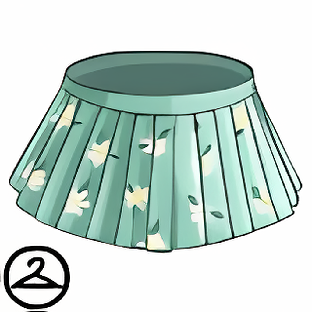 Mutant Spring Floral Pleated Skirt
