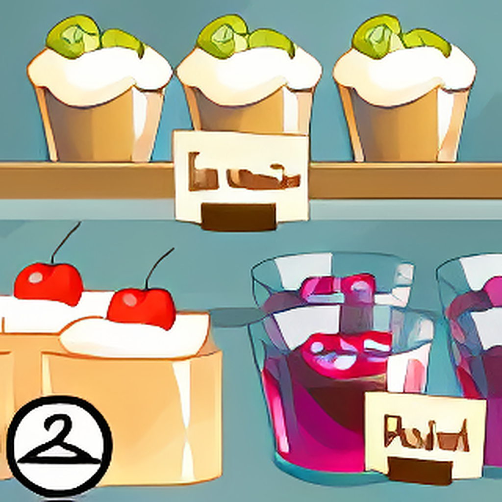 Café Display Case Background