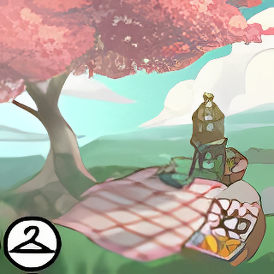 Nostalgic Spring Picnic Background