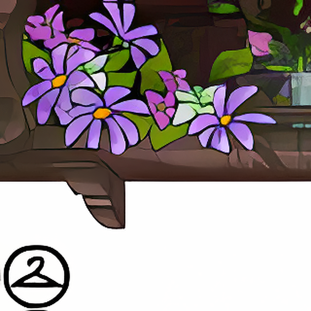 Cheery Shelf of Flowers