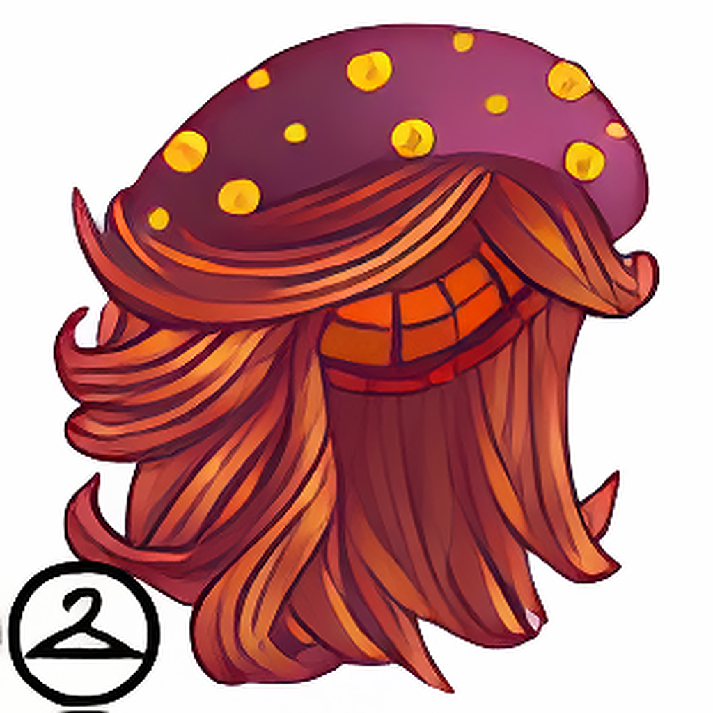 Cheerful Red Wig and Hat